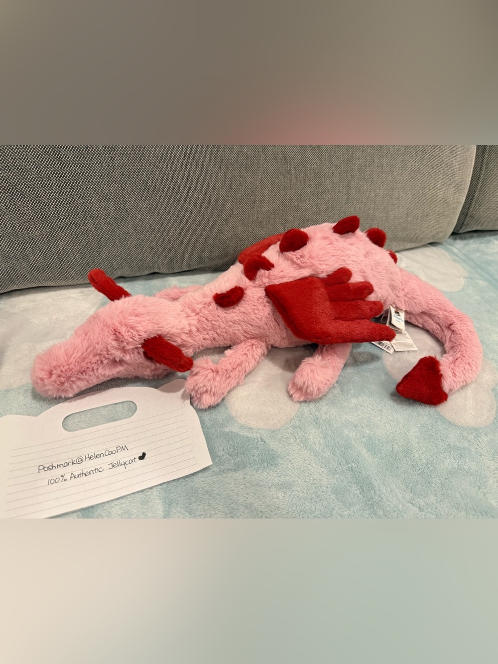 Jellycat Heart Dragon Large BNWT